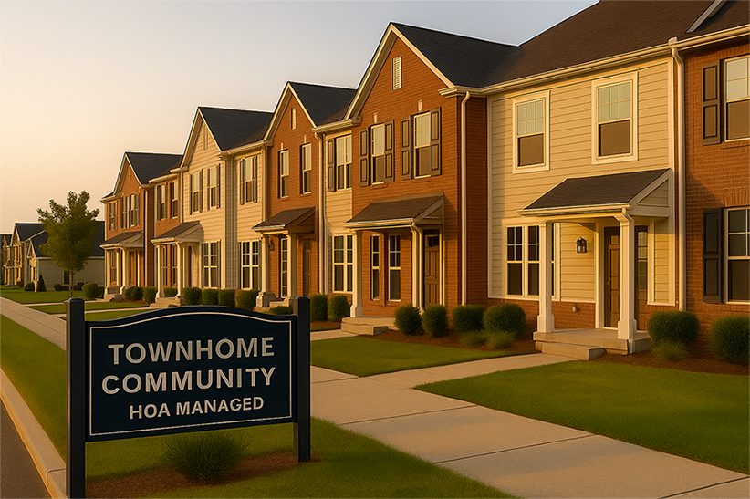 hoa-managed-townhome-community